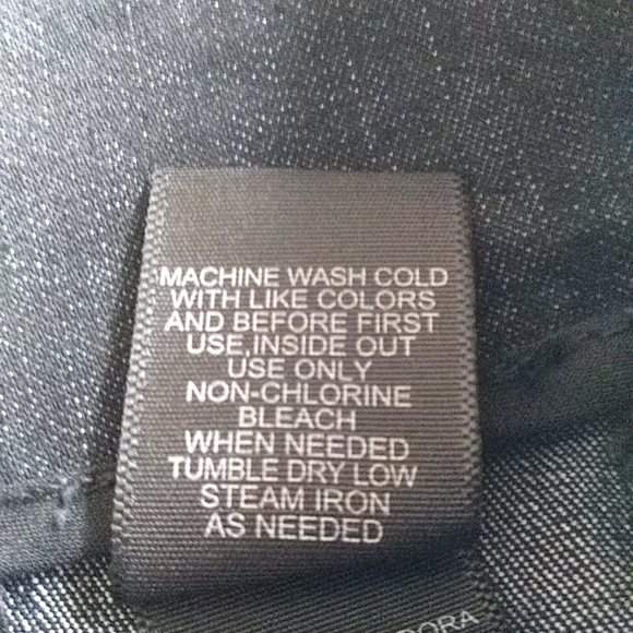 Bisou Bisou Pleated Denim Jean Skirt 6 Dark Wash Blue - Picture 11 of 14